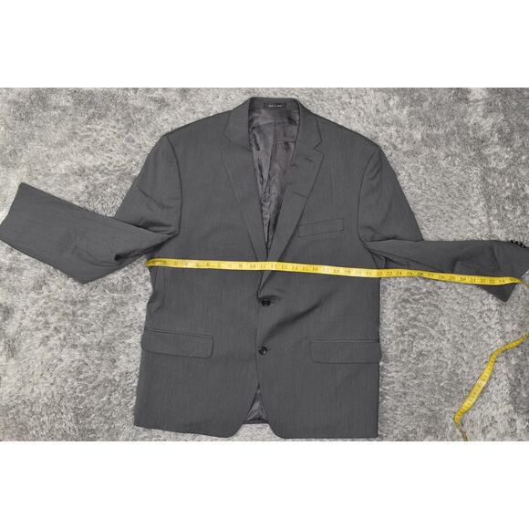 Michael Kors Men's Gray Two Button Sport Coat Blazer Size 44 Regular Polyester - Picture 6 of 6